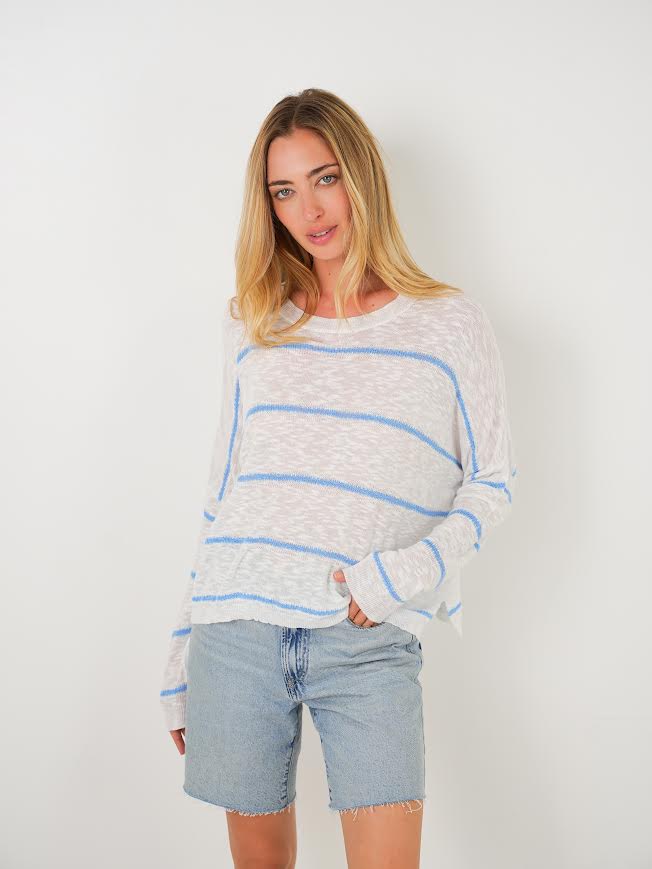 Stitchdrop Ripple Sweater White