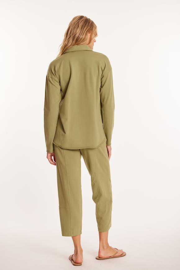 Mododoc L/S Johnny Collar Top