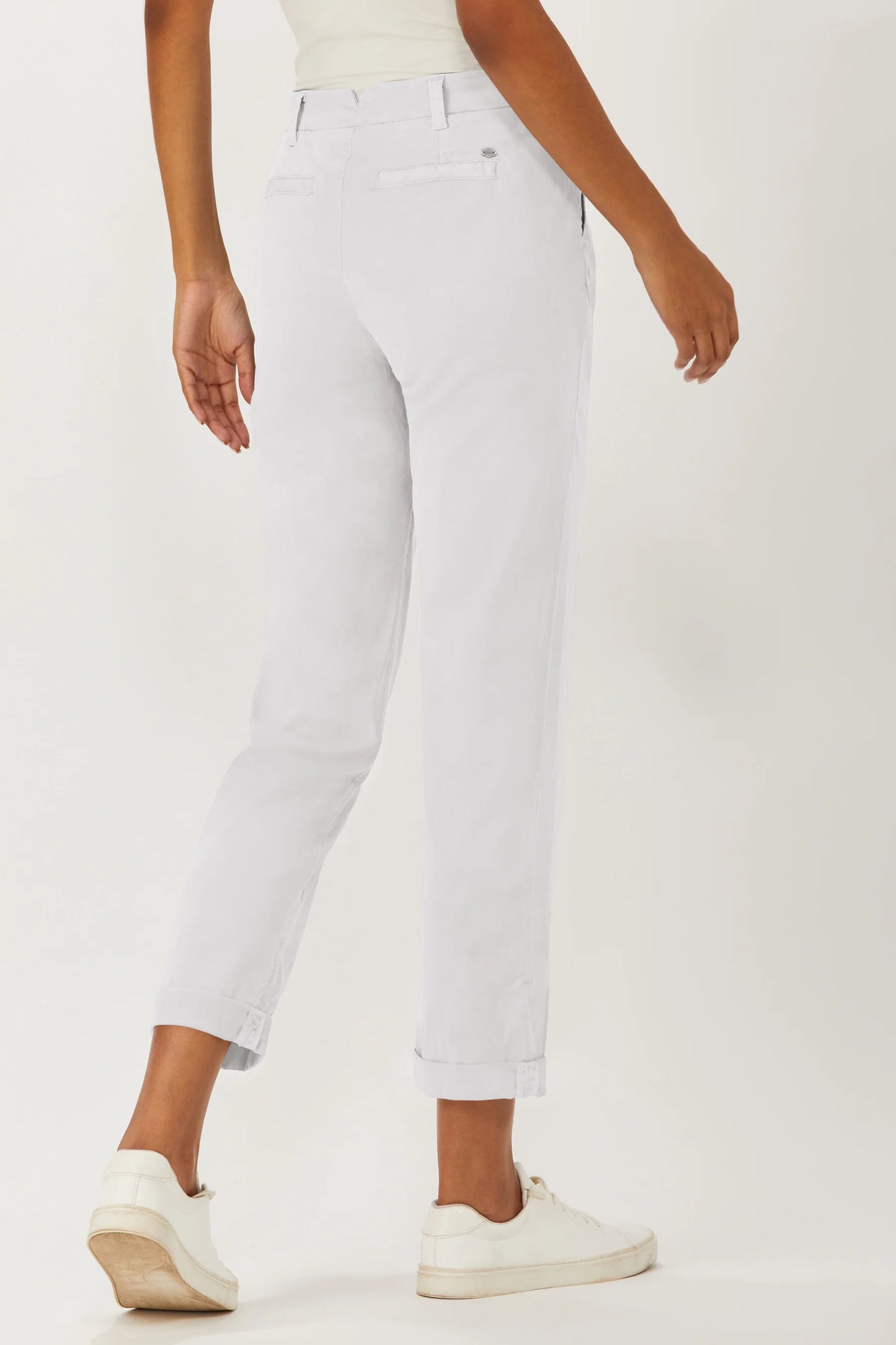 Ecru Mitchell Roll Cuff Chino