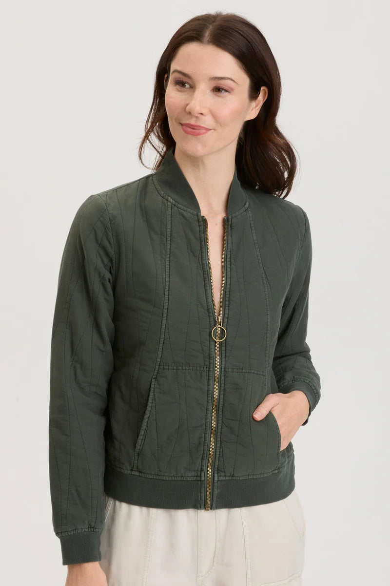 XCVI Hurston Quilted Bomber Jacket Heritage Park