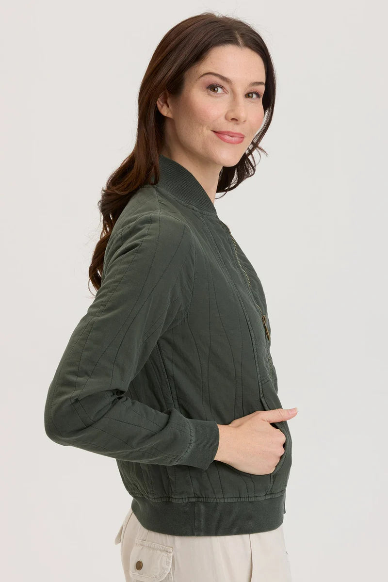 XCVI Hurston Quilted Bomber Jacket Heritage Park