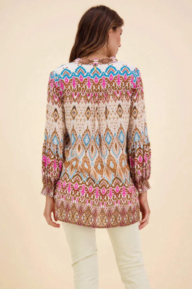 Rubyyaya Mumbai Shirt-Fawn
