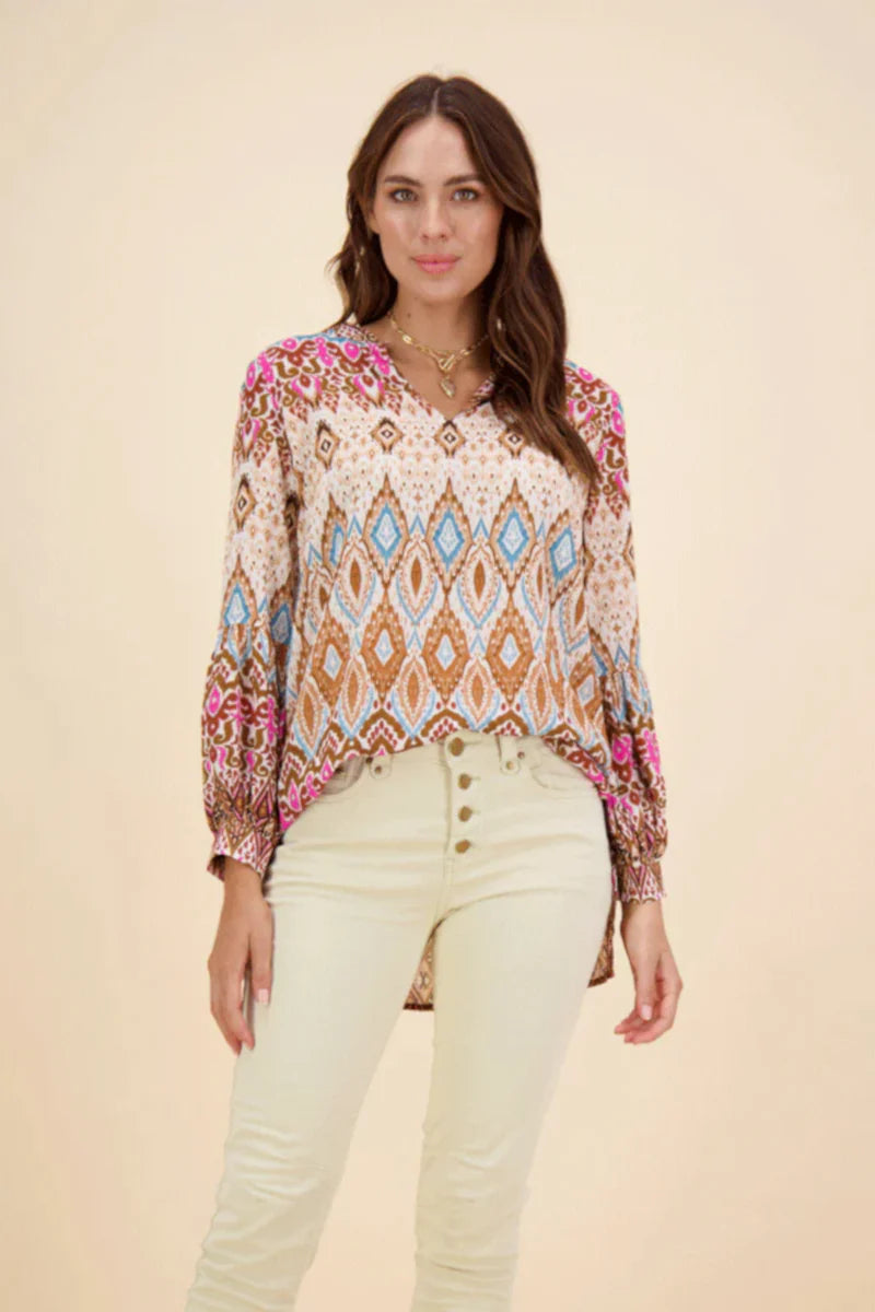Rubyyaya Mumbai Shirt-Fawn