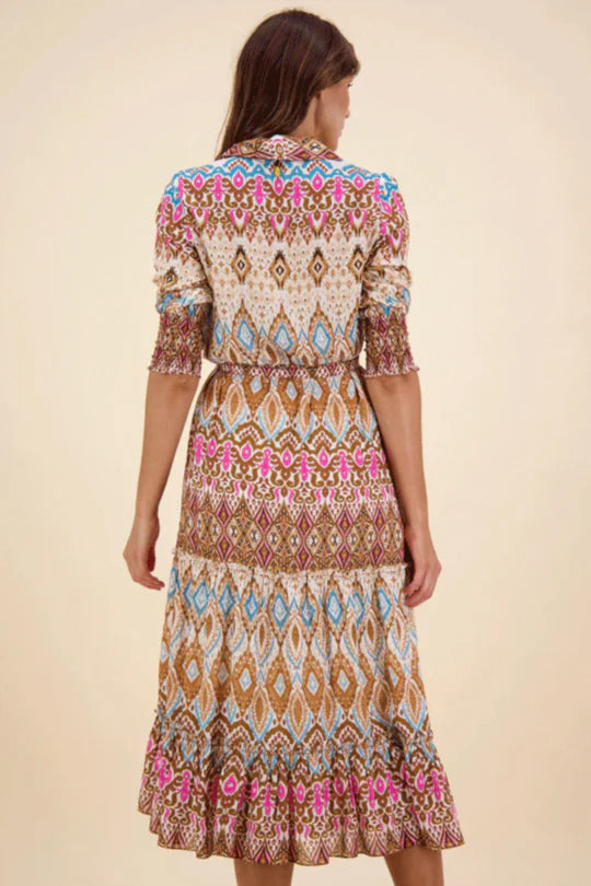 RubyYaya Mumbai Maxi Dress-Fawn