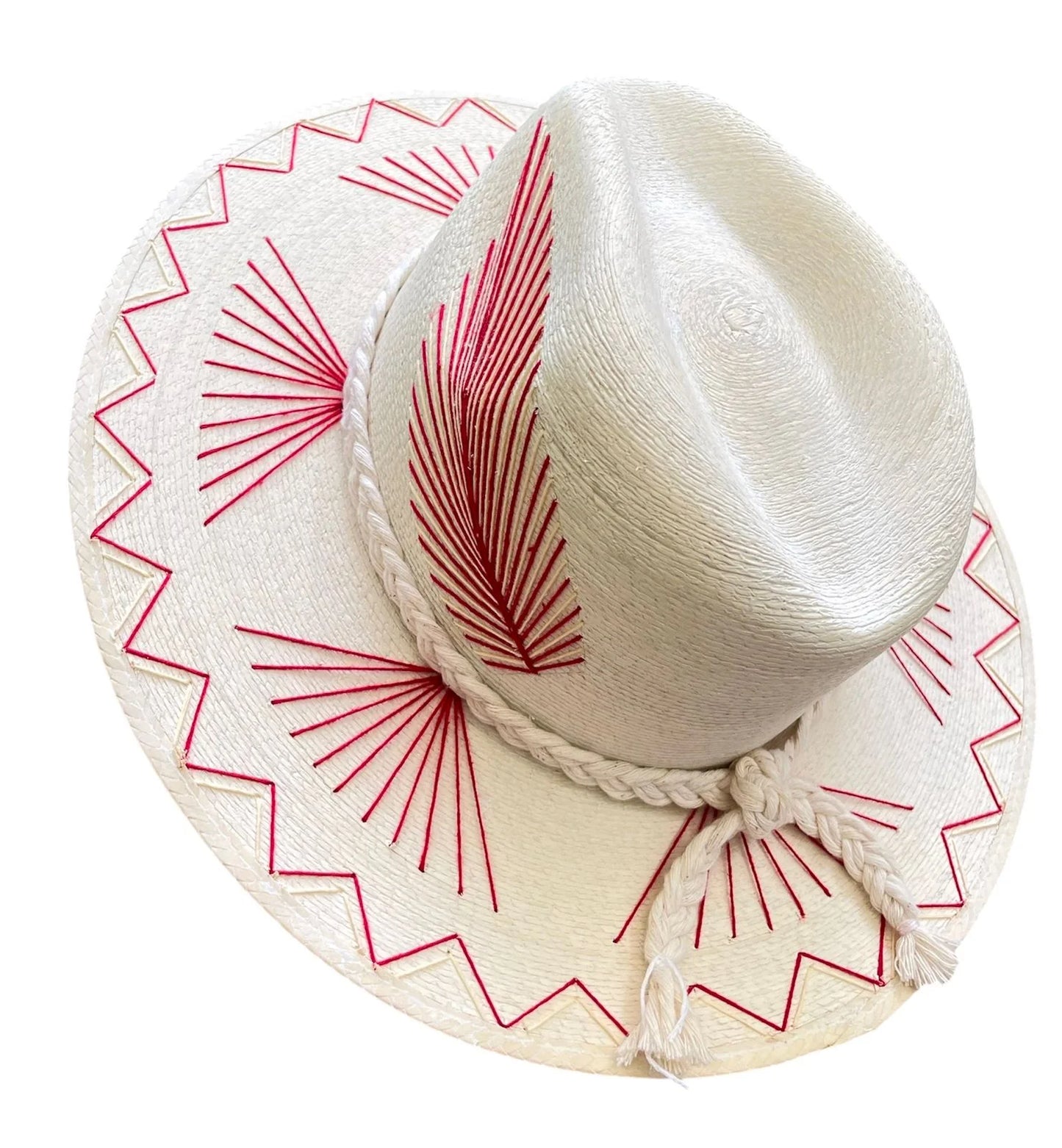 Vallarta Palm Straw Stitch Hat