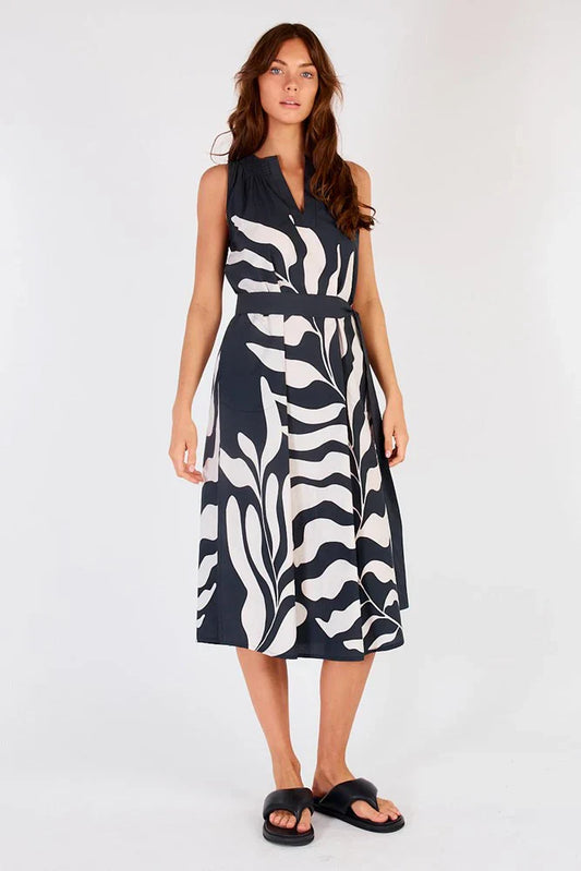 Itami Sakanto Sleeveless Hoja Dress - Black