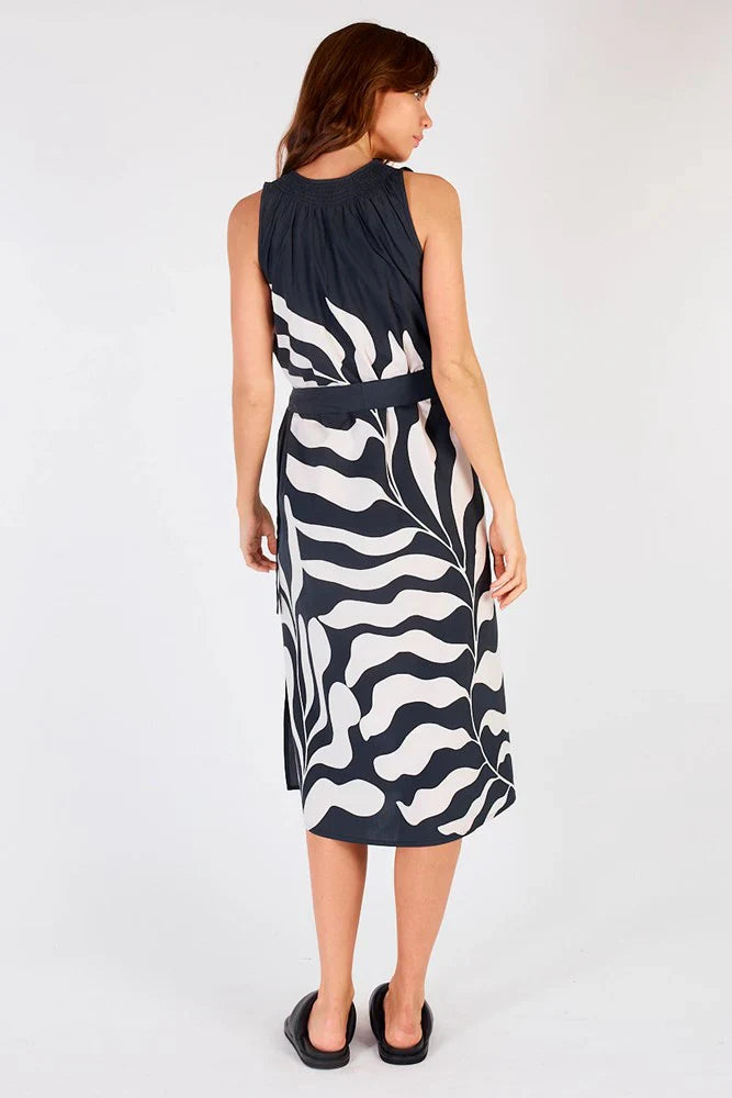Itami Sakanto Sleeveless Hoja Dress - Black
