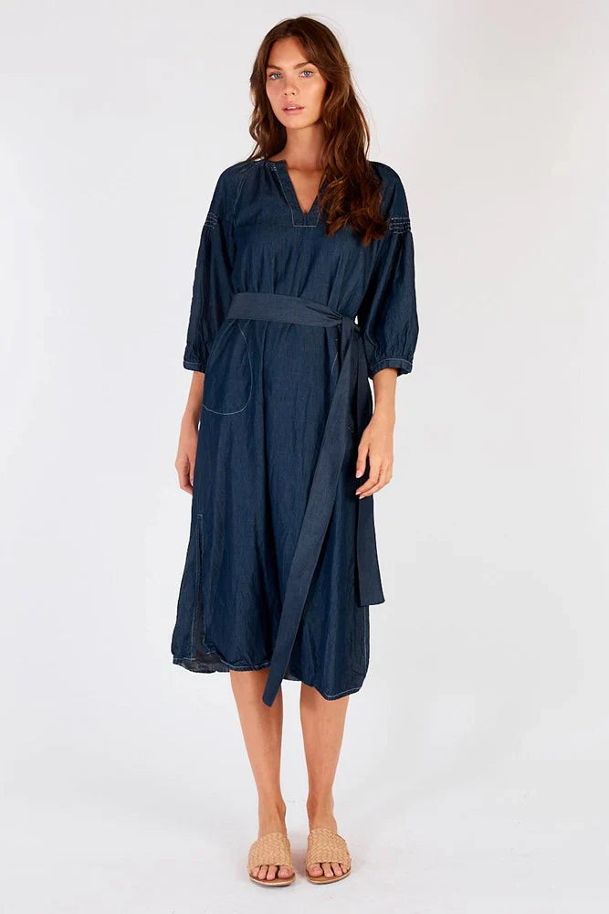 Itami Sakanto Kaftan Dress - Denim