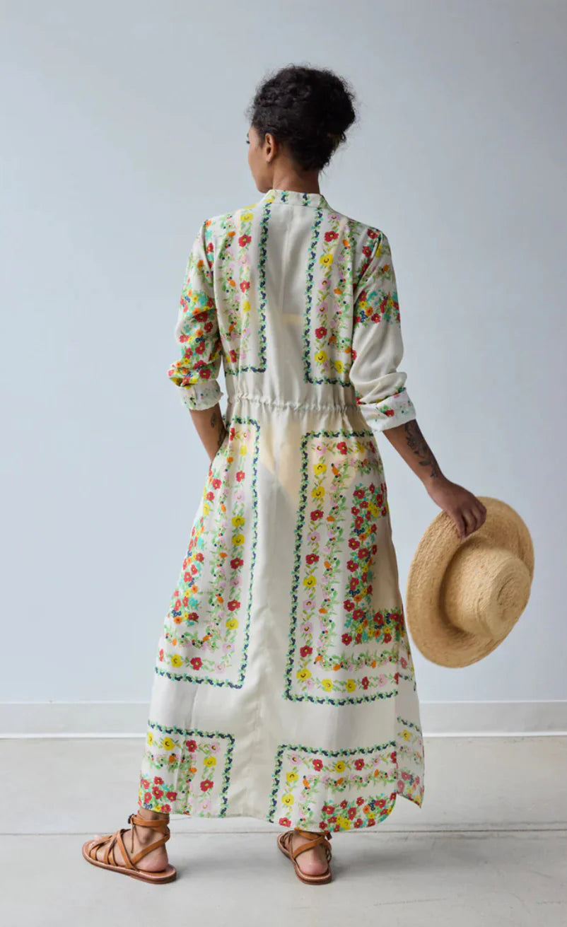 Hope For Flowers Banded Shirtdress - Custard