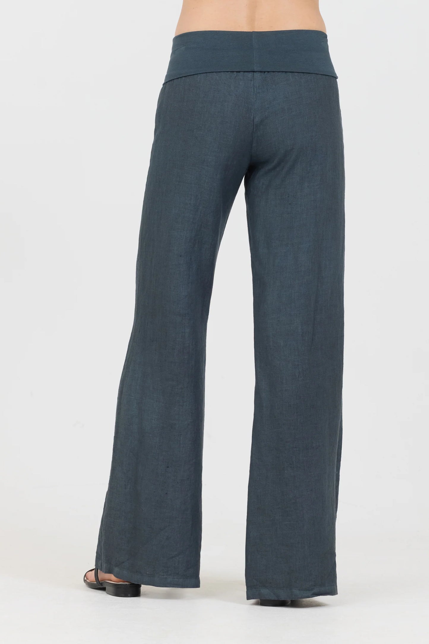 Fresh Laundry Foldover Pants -Caviar