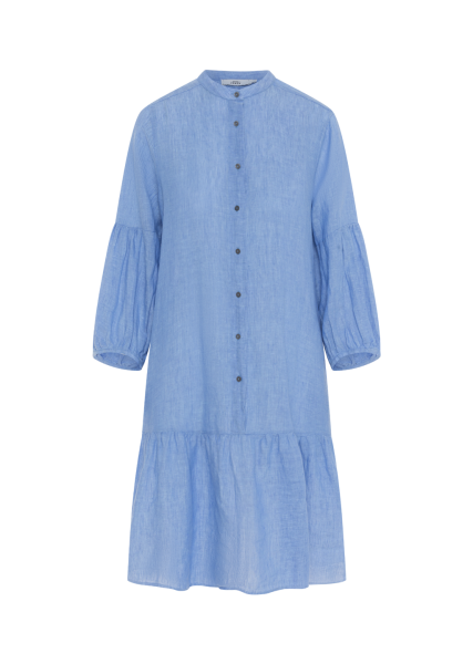 0039 Italy Mila Linen Dress-Light Blue