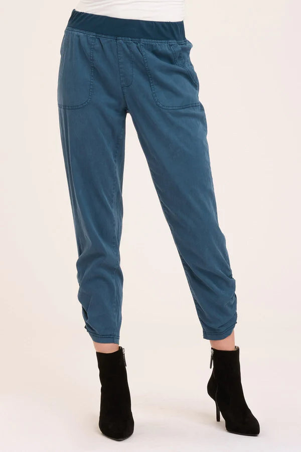 XCVI Lyan Slim Pant-Sea Port