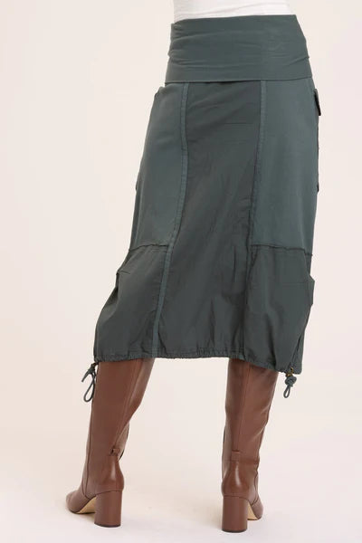 XCVI Macroni Cargo Skirt-Hawthorn Leaf