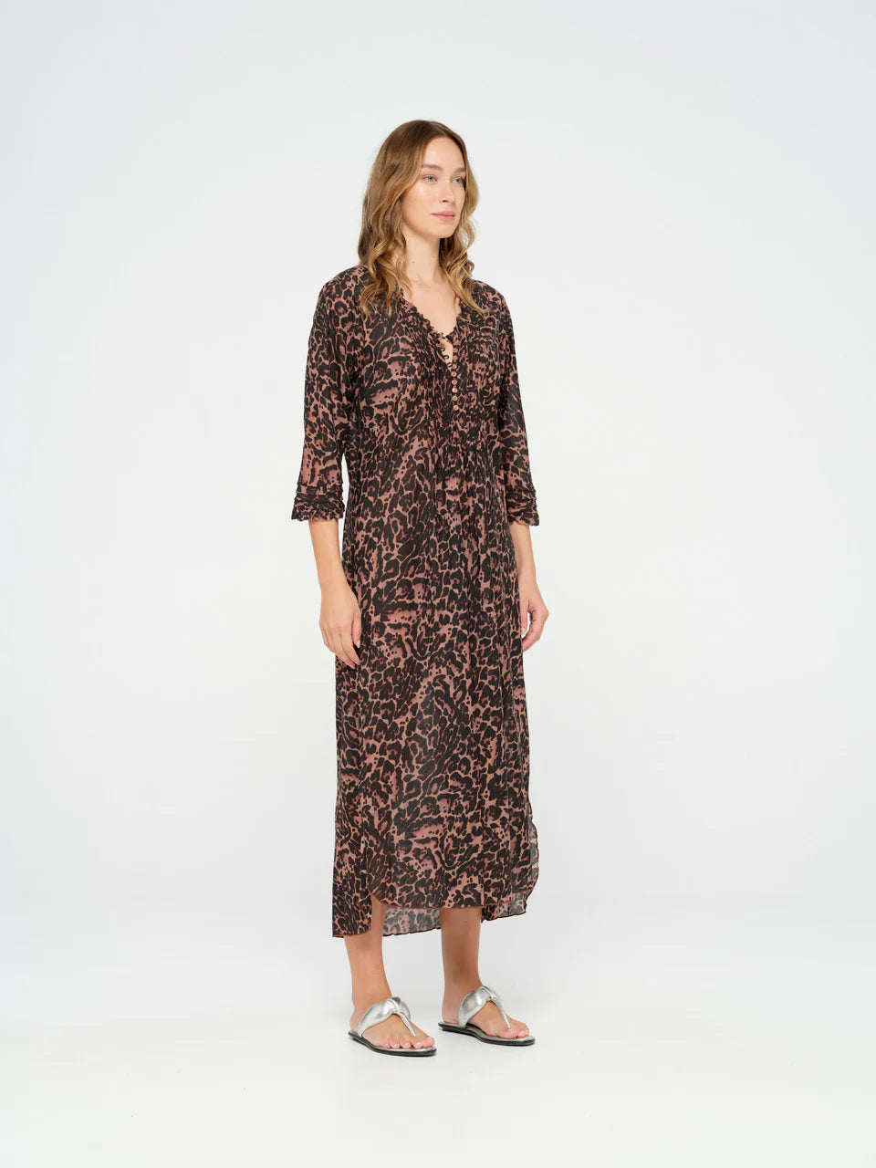 One Season Long Poppy Dress - Bodrum Terracotta