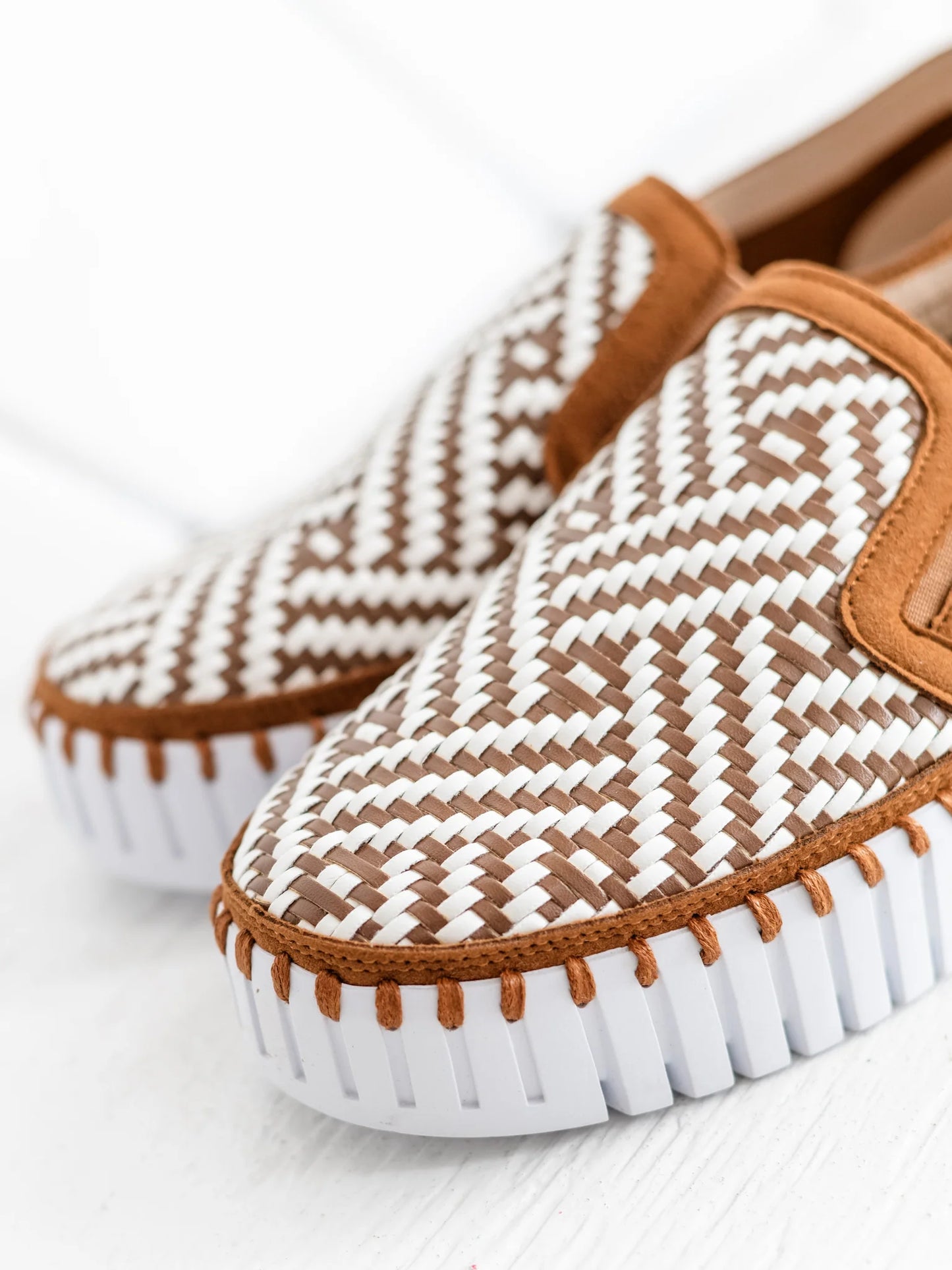 Isle Jacobsen Woven Platform Shoe Cashew