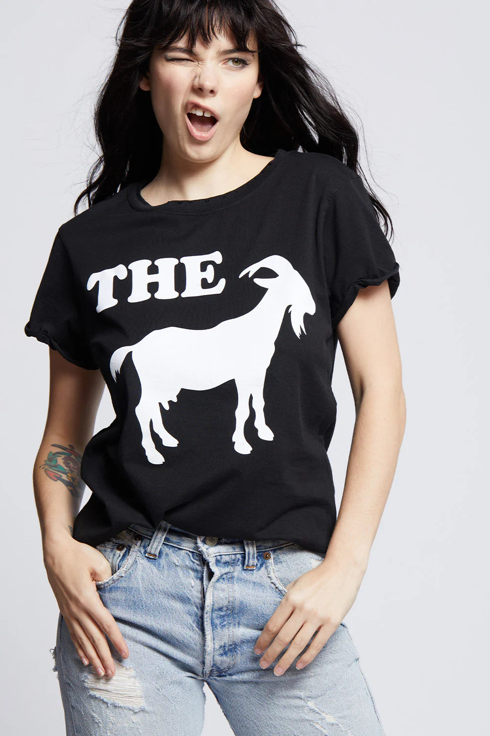 Recycled Karma Greatest Of All Time Tee - Black