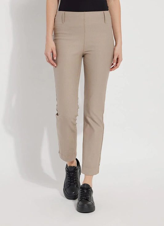 Coated Denim Straight Leg-Soft Clay
