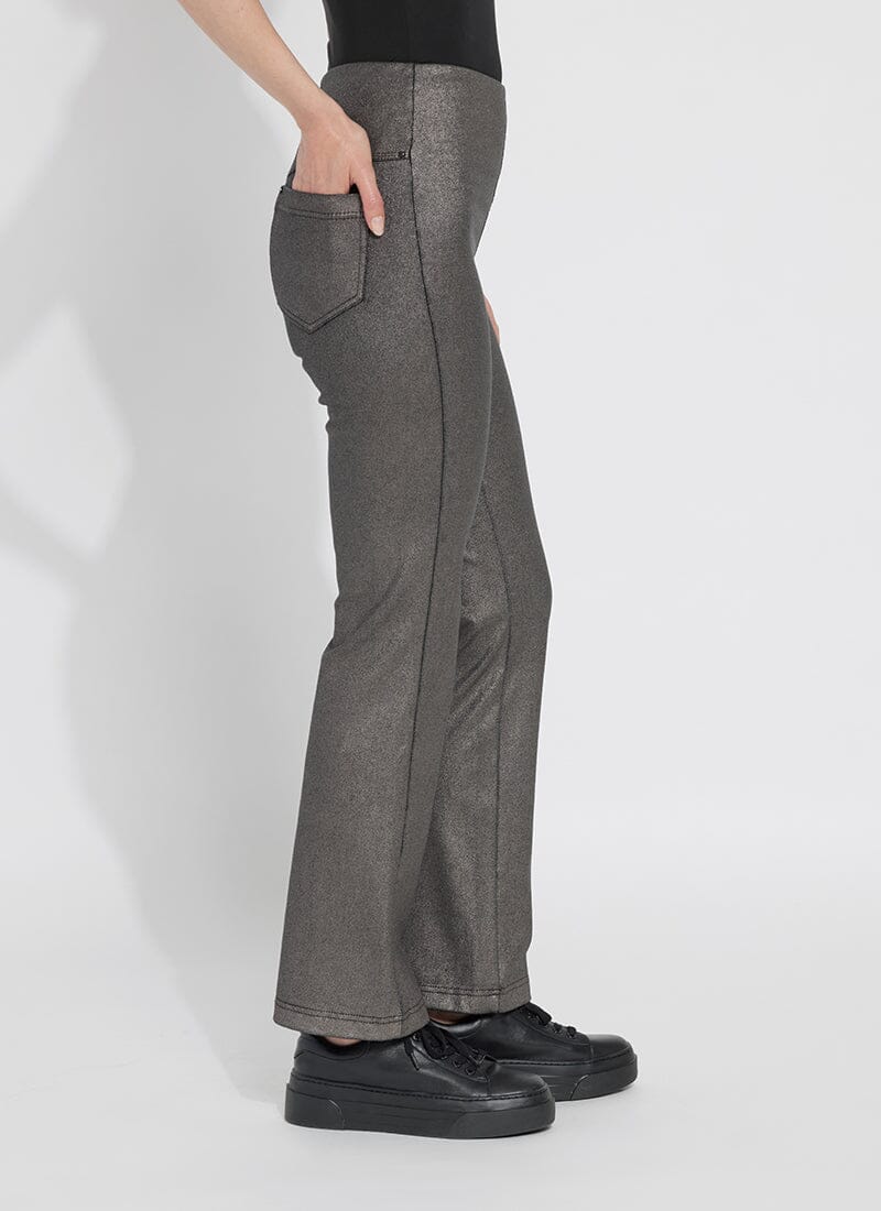 Lysse Metallic Coated Baby Bootcut-Cocoa