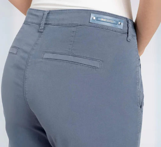 Mac Jeans Brigitte Chino Turn Up Pant Grisaille Blue