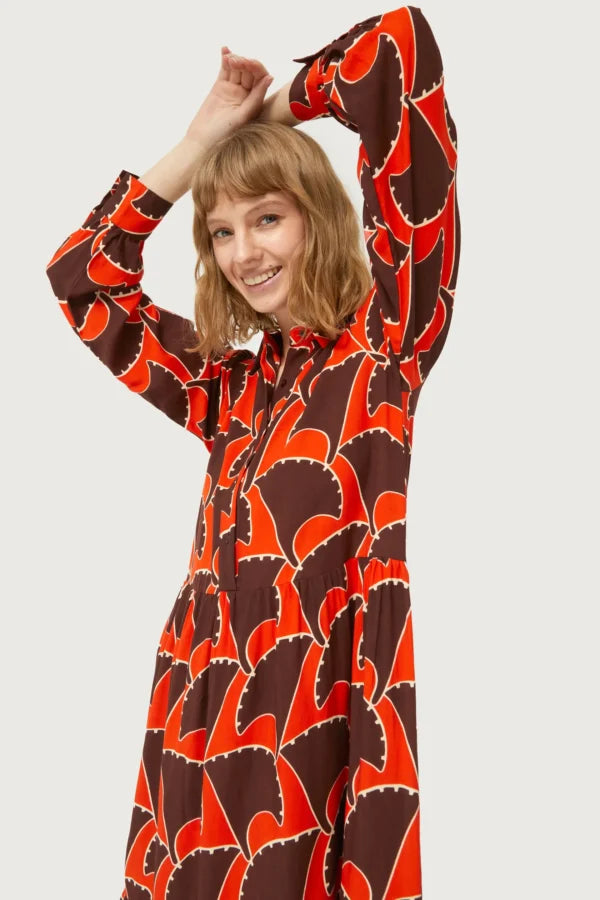 Compania Fantastica Pai Pai Geometric Maxi Dress