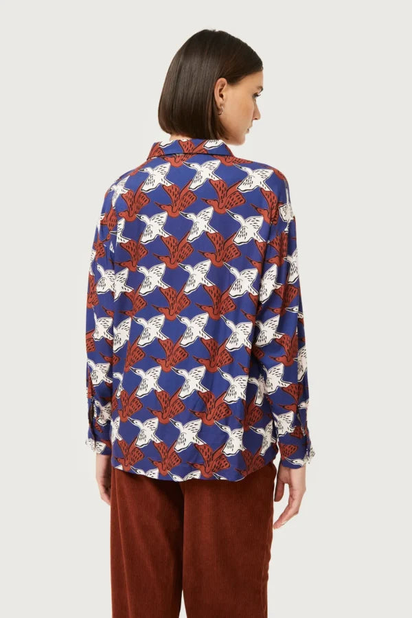 Compania Fantastica Heron Print Shirt
