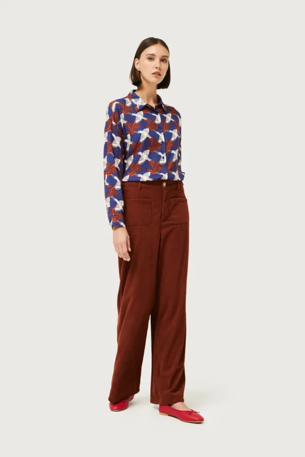 Compania Fantastica Heron Print Shirt