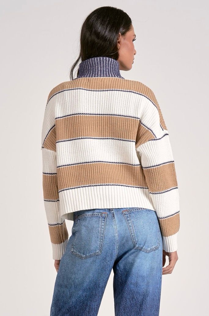 Elan 1/4 Zip Sweater Camel