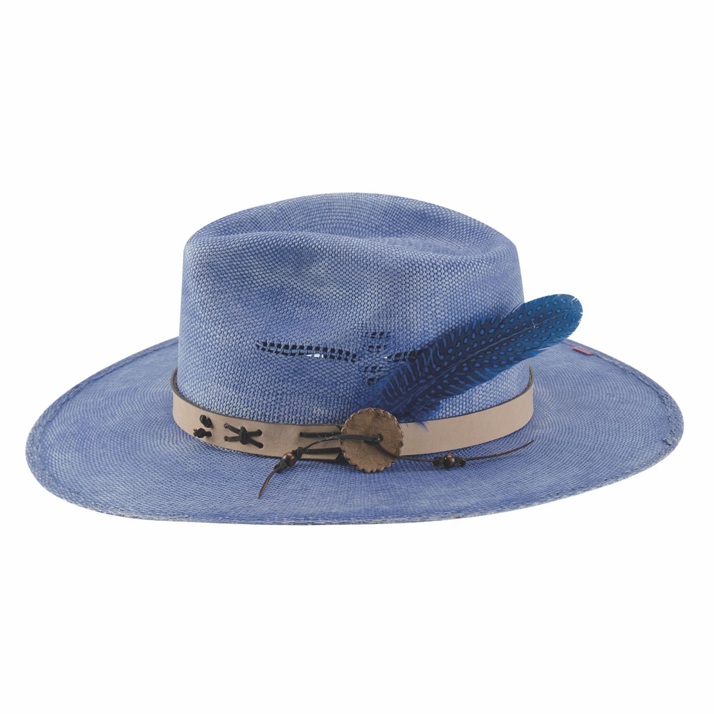 Chasing Summer Western Straw Hat - Periwinkle