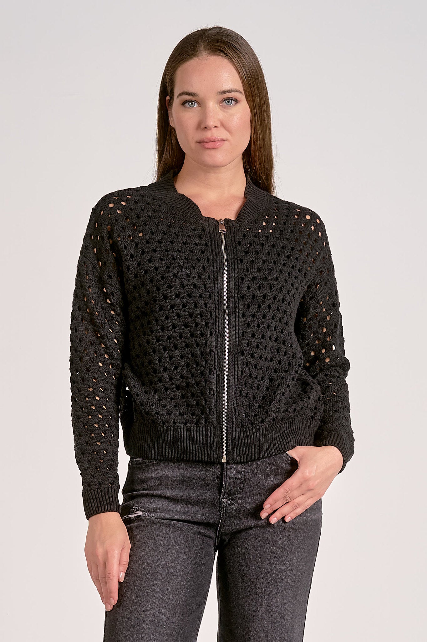 Elan Aster Boucle Jacket Black