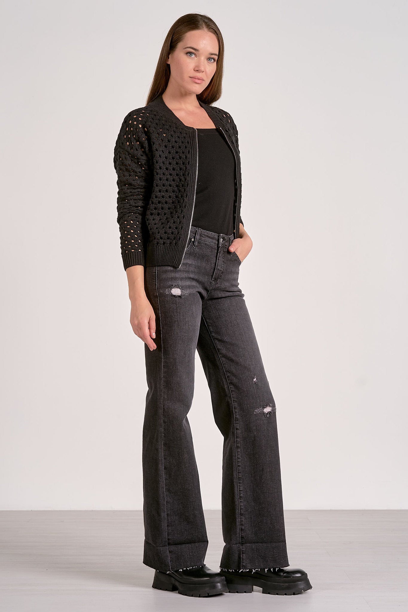 Elan Aster Boucle Jacket Black