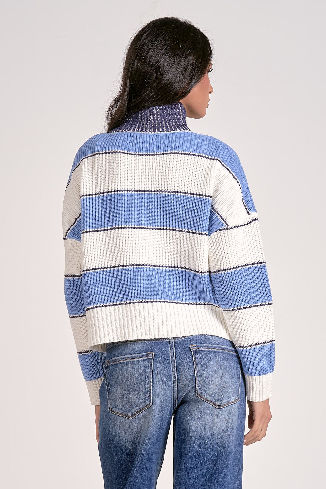 Elan 1/4 Zip Sweater Light Blue
