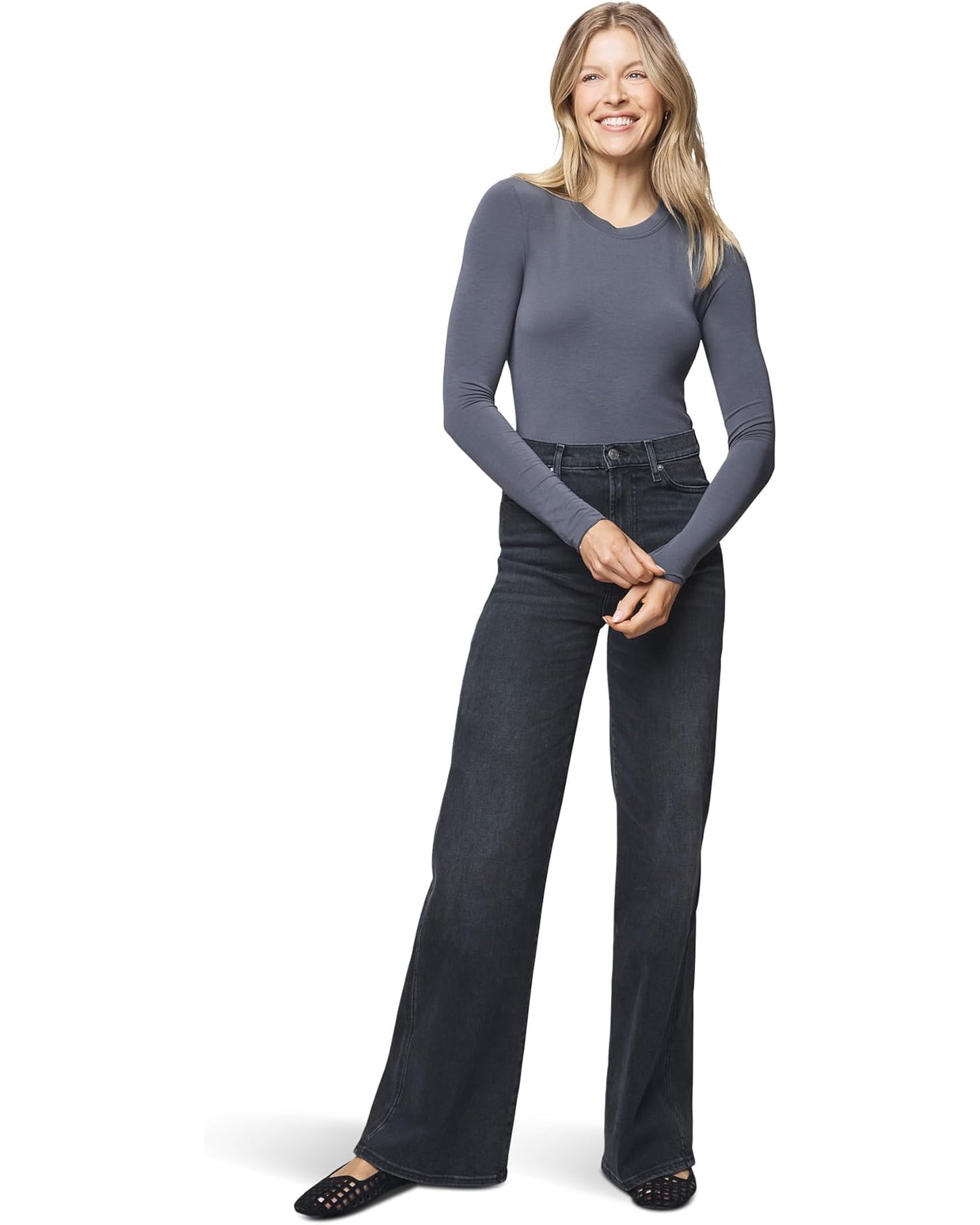 Splendid Bamboo L/S Tee Ice Navy