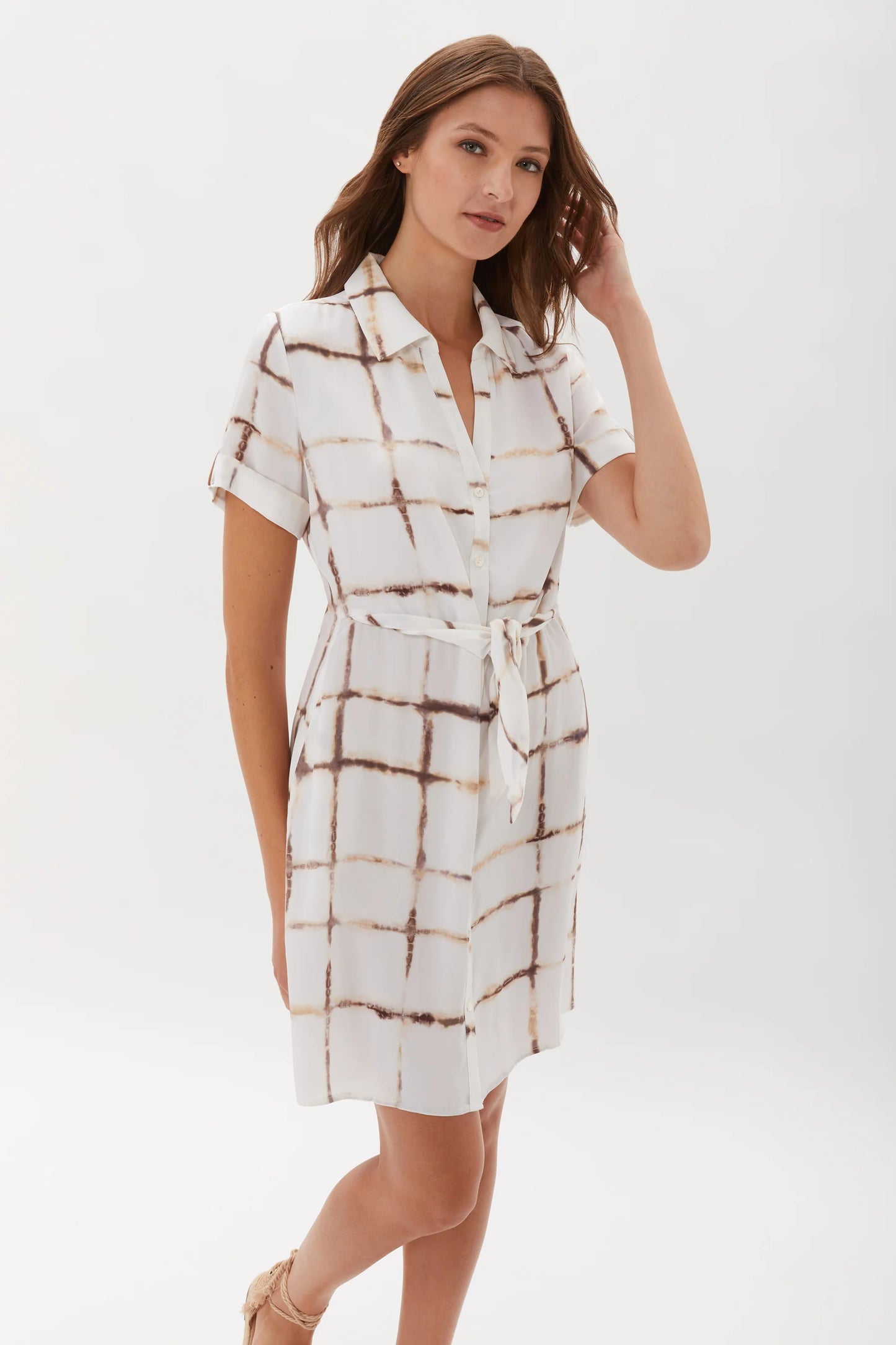 Ecru Knightley Belted Shirt Dress - Melt