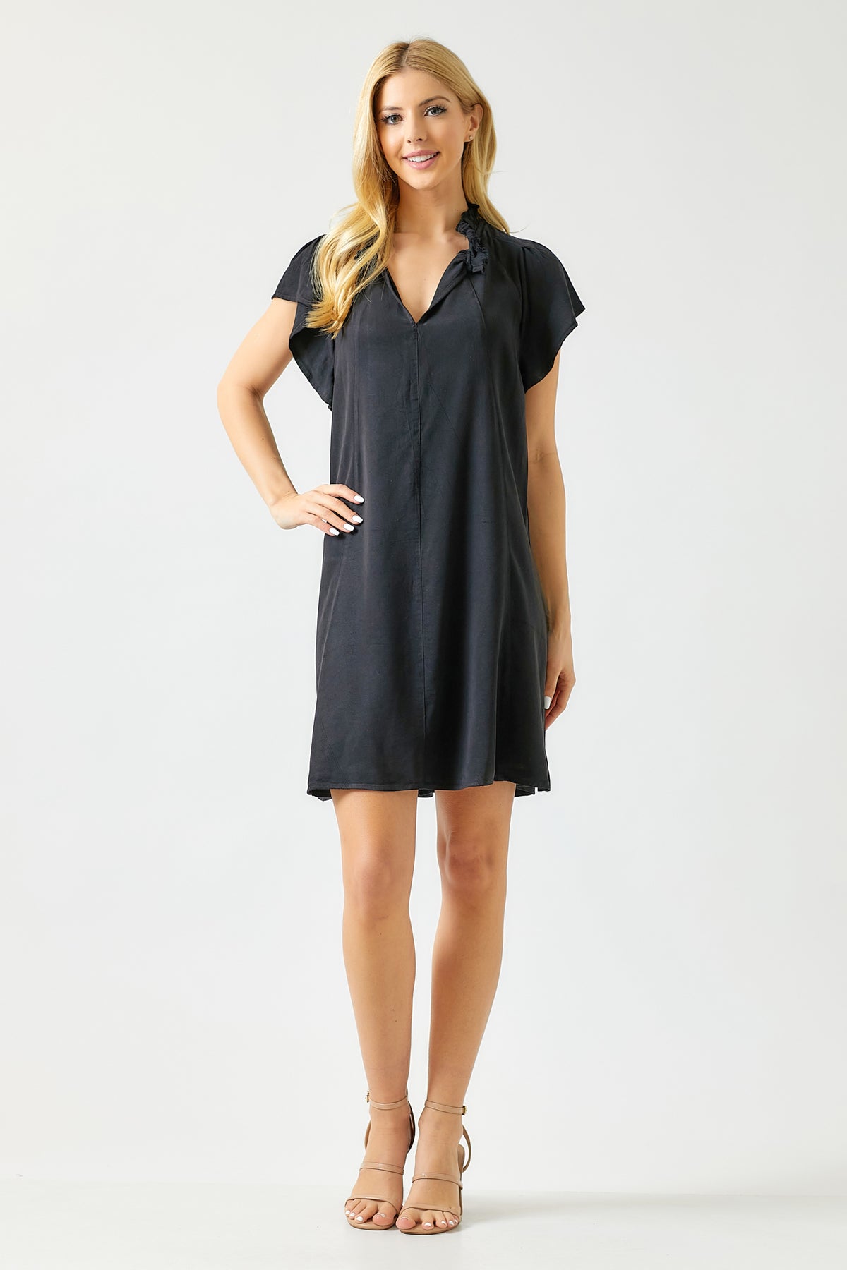 Maven West S/S Ruffle Short Dress