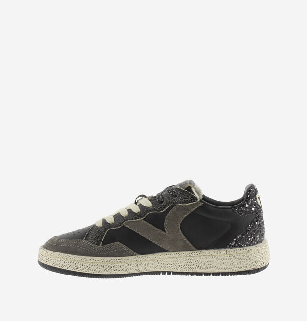 Victoria Smash Glitter Sneaker Negro