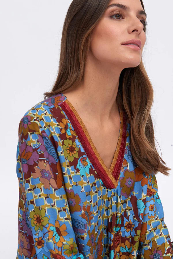 Tinta & Bariloche L/S Helga Dress-Caramelo
