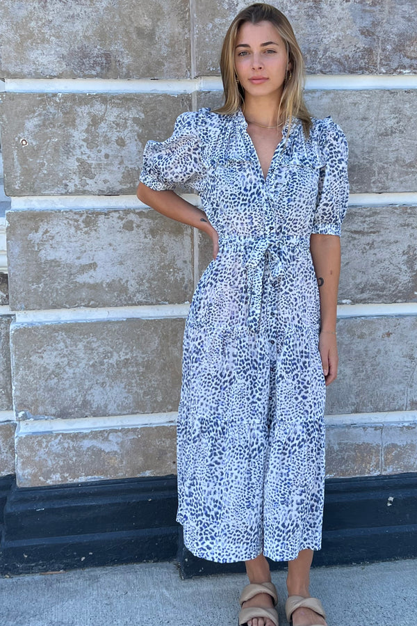 Lola Australia Pacific Dress - Navy Cheetah