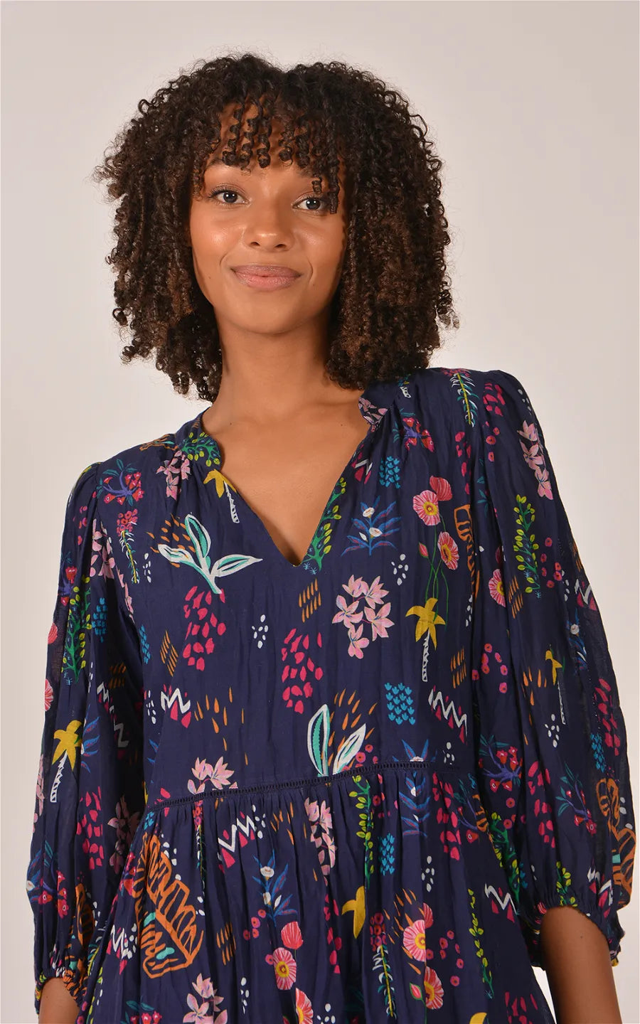 Rubyyaya Barsi Dress - Navy