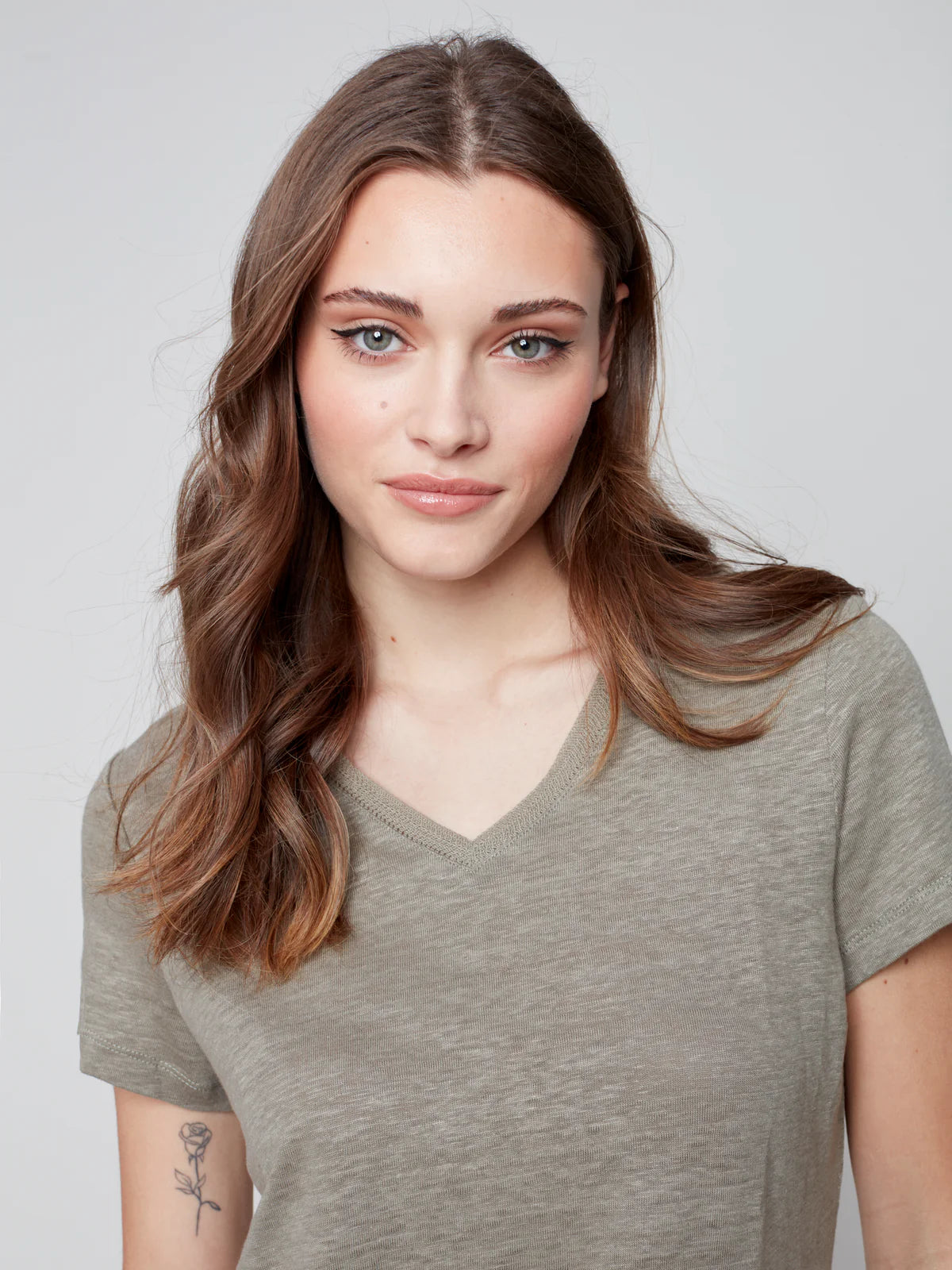 Charlie B Linen Jersey Tee