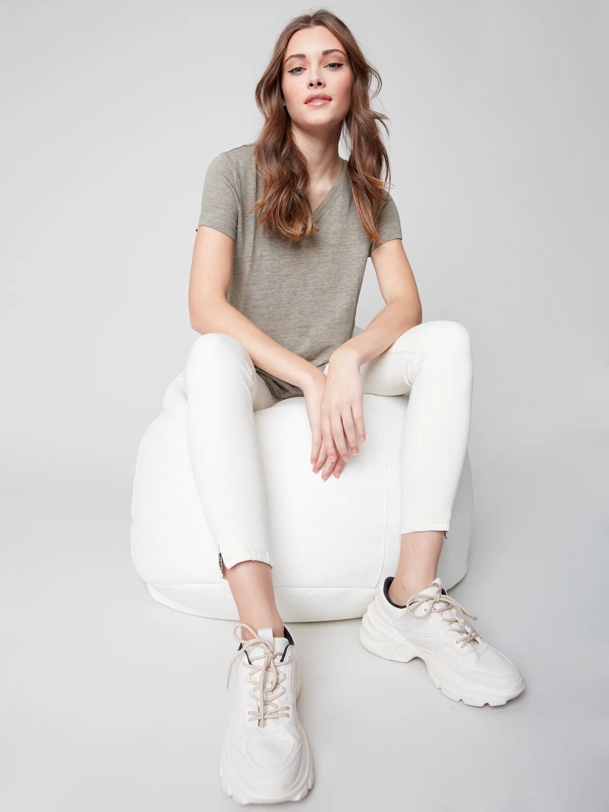 Charlie B Linen Jersey Tee