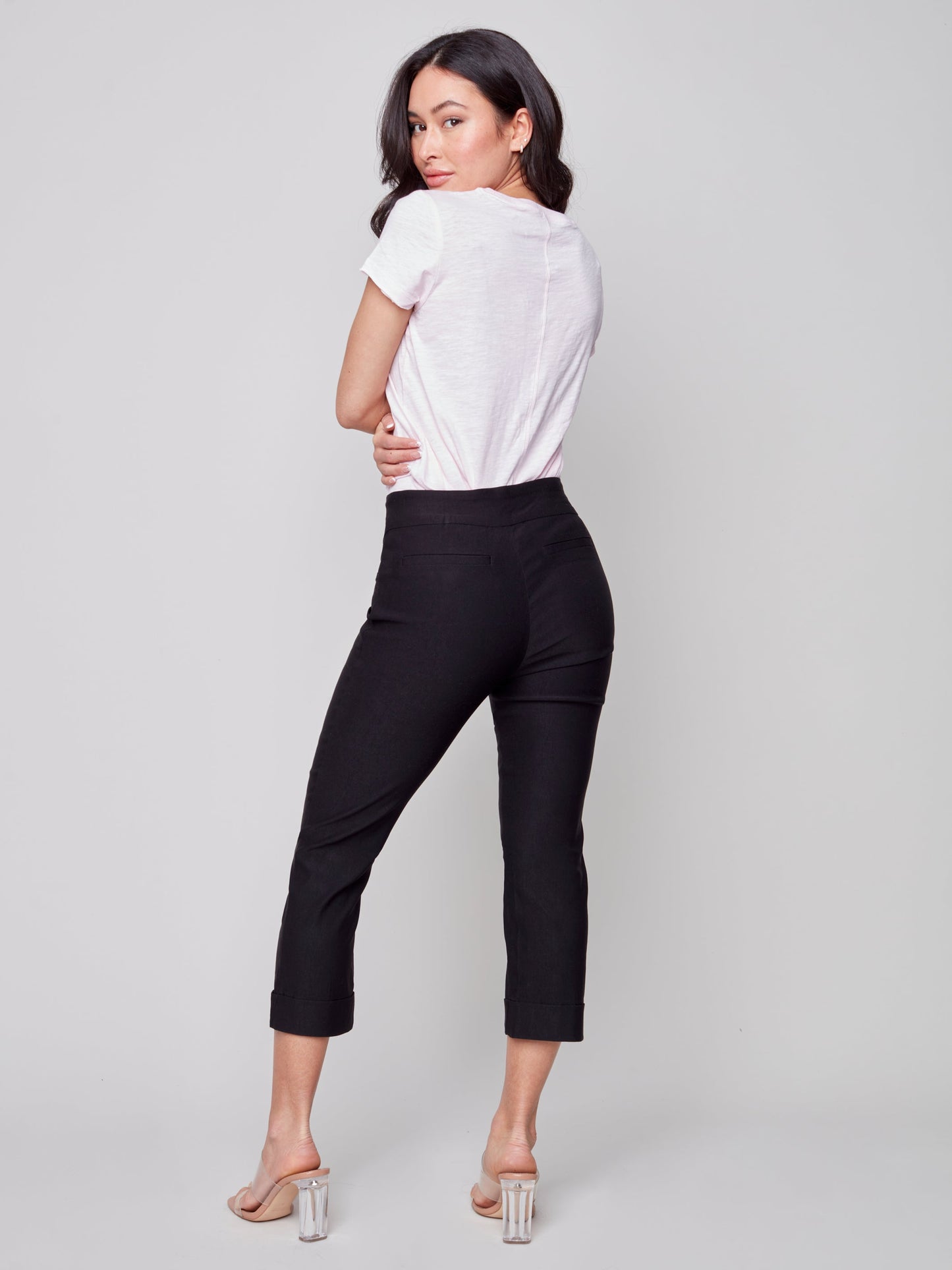 Charlie B Stretch Pull-On Capri Pant