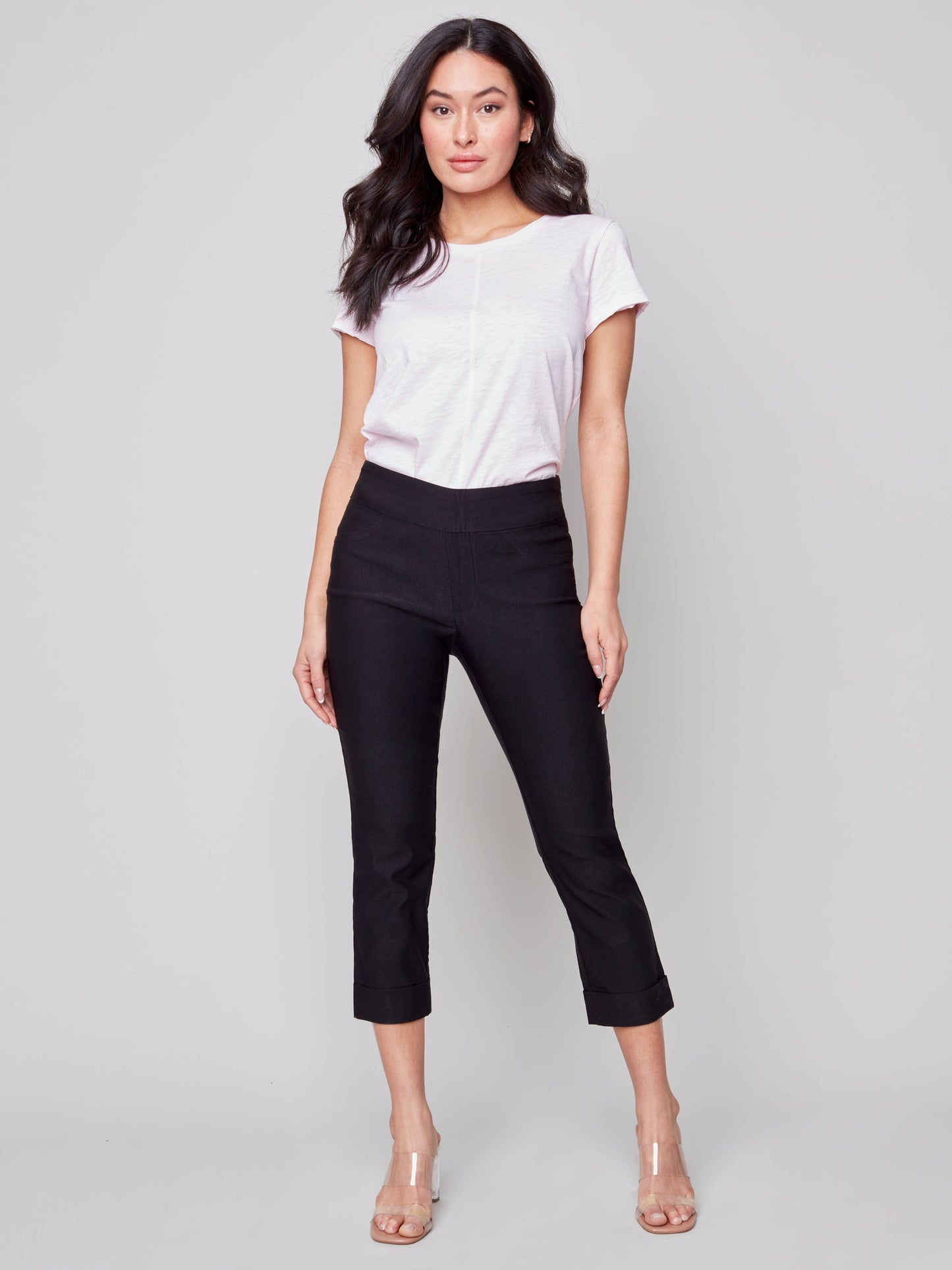 Charlie B Stretch Pull-On Capri Pant