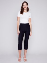 Stretch Pull-On Capri Pants