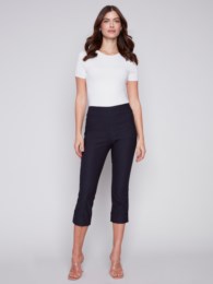 Stretch Pull-On Capri Pants