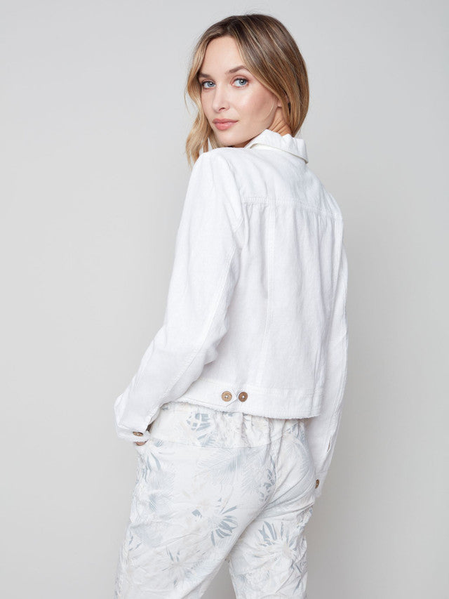 Charlie B Linen Blend Jacket