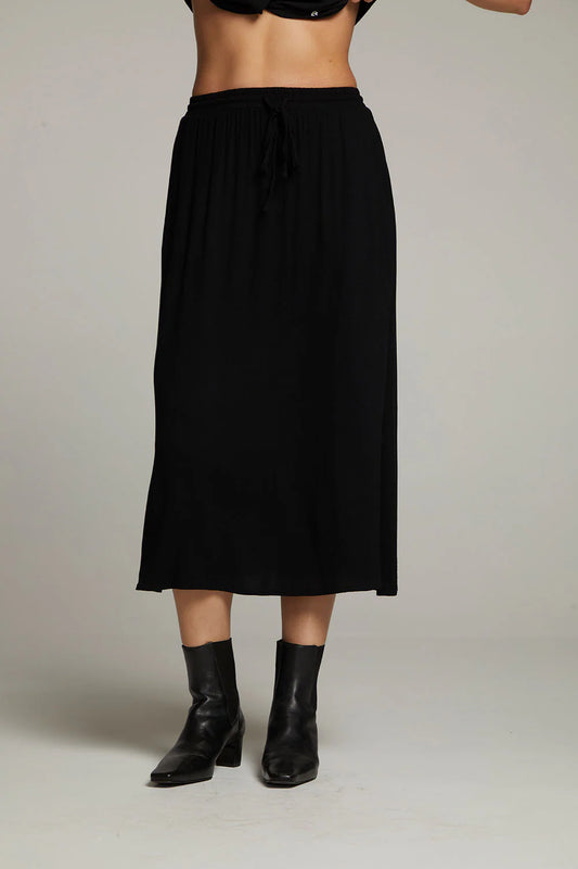 Darby Licorice Midi Skirt