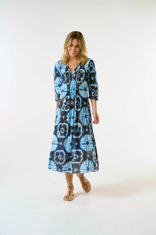 One Season Long Poppy Camogli Dress Navy