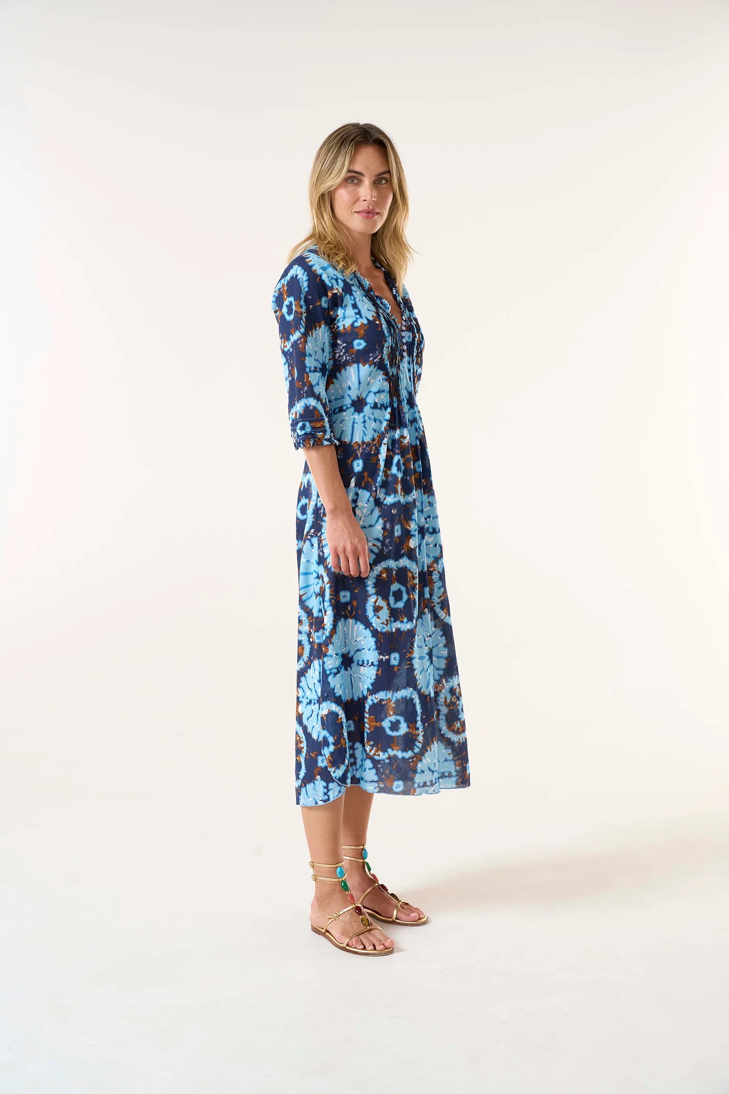One Season Long Poppy Camogli Dress Navy
