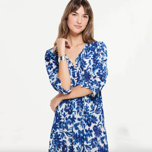 One Season Maxi Poppy Dress - Antigua Blue