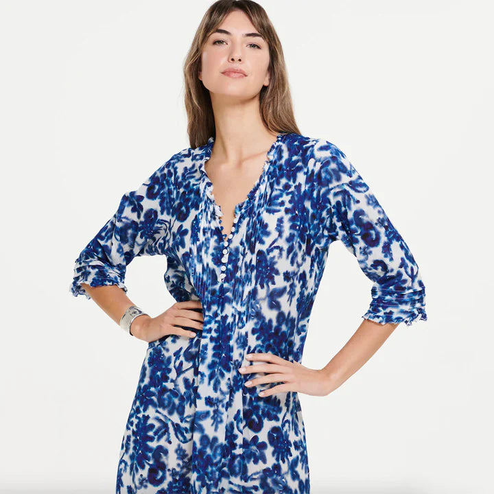 One Season Maxi Poppy Dress - Antigua Blue